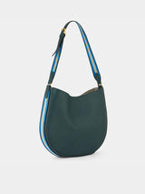 Anya Hindmarch Nastro Small Hobo in Kelp Polished Leather