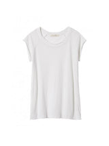 Nili Lotan Short Sleeve Baseball Tee in White