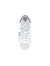Philippe Model PRSX Low in Blanc Argent