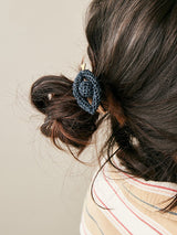 Lucy Folk Phoenician Eyes Hair Tie - Midnight