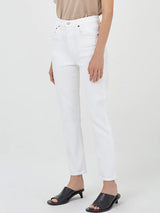 Agolde Riley High Rise Straight Crop In Whip