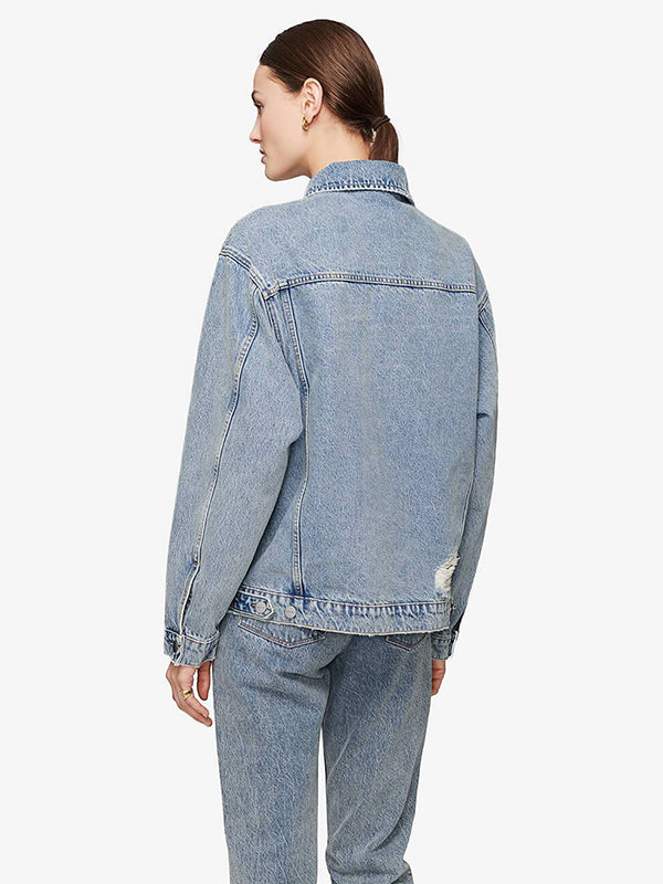 Anine Bing Rory Jacket in Vintage Blue