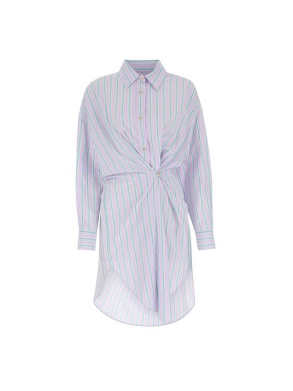 Isabel Marant Seen Dress in Green/Lilac