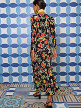 Rixo Selma Dress in Fontainhas Floral Black