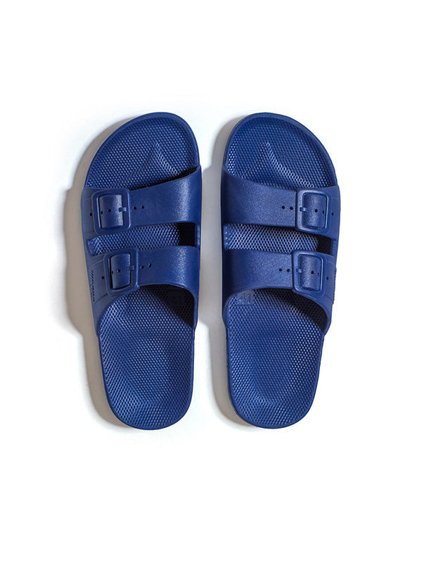 Freedom Moses Solid Slides in Navy