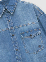 Anine Bing Sloan Shirt in Panama Blue