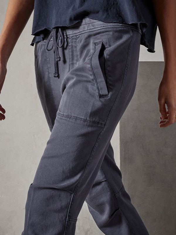 James Perse Soft Drape Utility Pant in Blue Oil