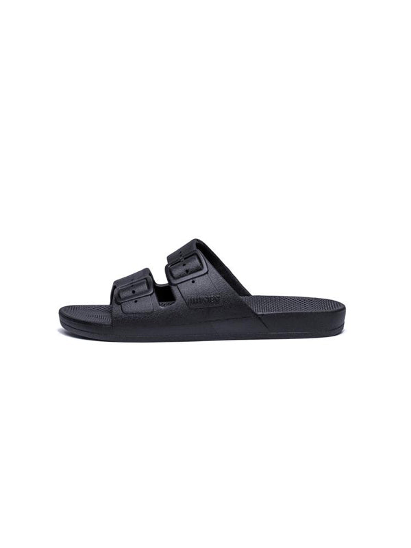 Freedom Moses Solid Slides In Black