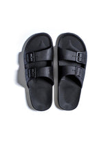 Freedom Moses Solid Slides In Black