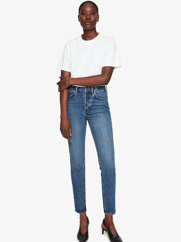 Anine Bing Sonya Jean in Mid Indigo