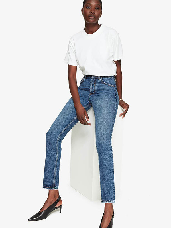 Anine Bing Sonya Jean in Mid Indigo