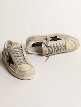 Golden Goose Stardan in Silver Net & Black Star