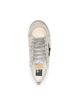Golden Goose Stardan in Silver Net & Black Star