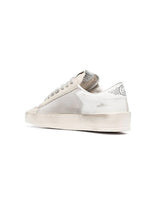 Golden Goose Stardan in Silver Net & Black Star