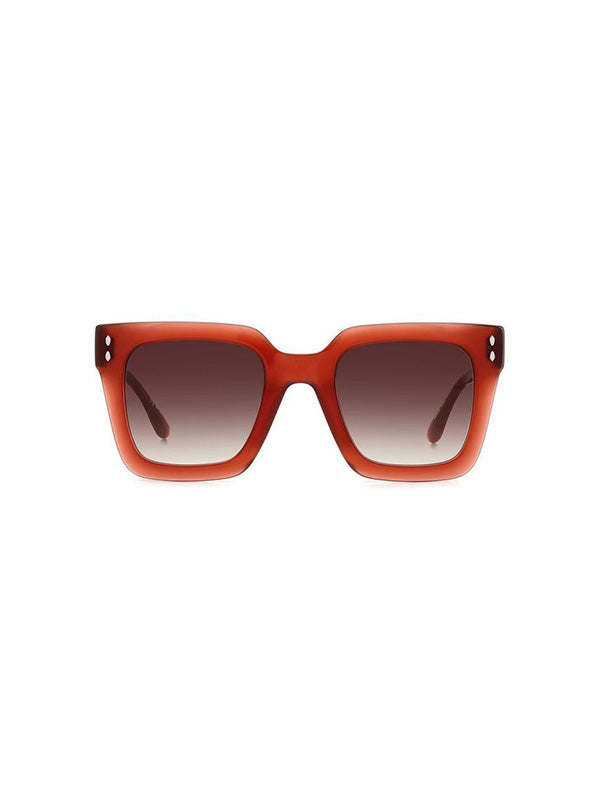 Isabel Marant Steffy Square Sunglasses in Red