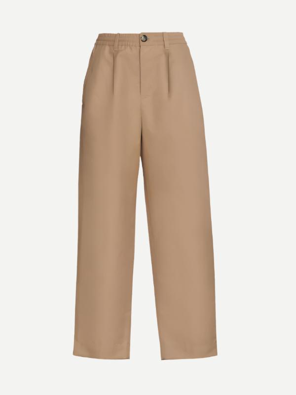 Marni Technical Cotton-Linen Pant in Beige