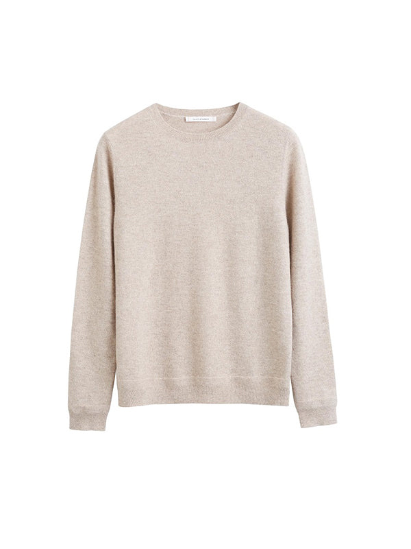 Chinti and Parker Crew Classic Fit Sweater in Oatmeal