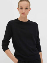 Chinti and Parker The Crew Classic Fit Sweater in Black