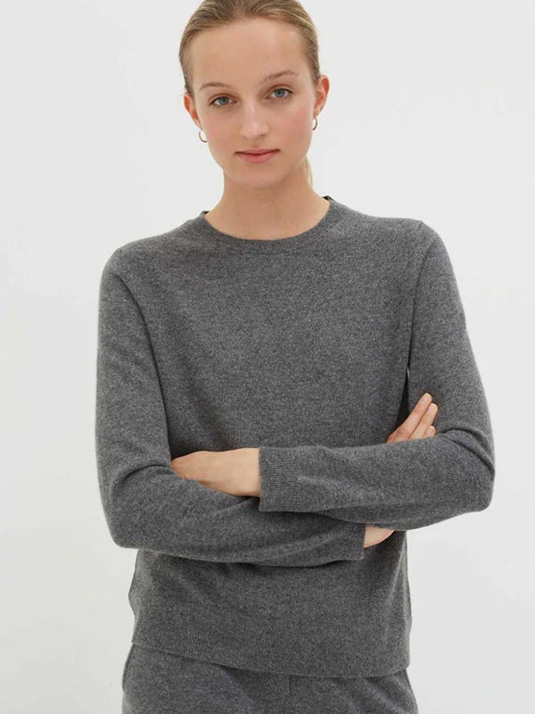 Chinti and Parker The Crew Classic Fit Sweater in Grey