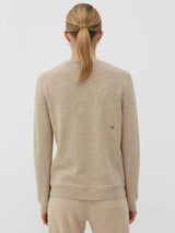 Chinti and Parker Crew Classic Fit Sweater in Oatmeal
