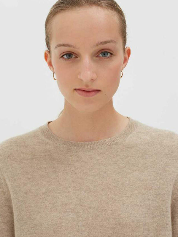 Chinti and Parker Crew Classic Fit Sweater in Oatmeal