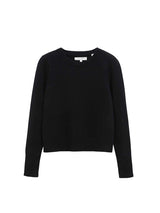 Chinti and Parker The Cropped Essentials Sweater in Black