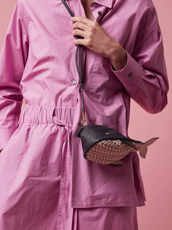 Anya Hindmarch The Neeson Cross Body Whale in Marine 