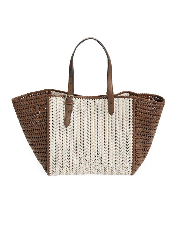 Anya Hindmarch The Neeson Square Tote in Chalk