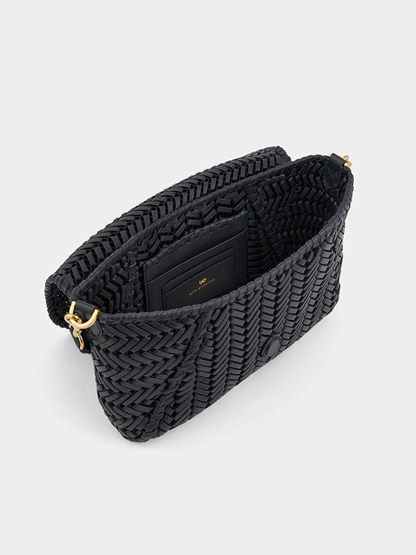 Anya Hindmarch The Neeson Tassel Shoulder Bag in Marine