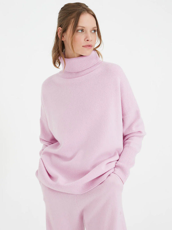 Chinti and Parker The Relaxed Polo in Soft Pink