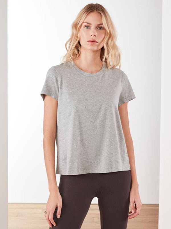 James Perse Vintage Little Boy Tee in Heather Grey