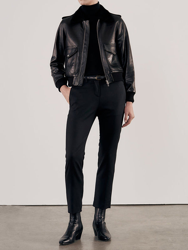 Nili Lotan Wool Tel Aviv Pant in Black