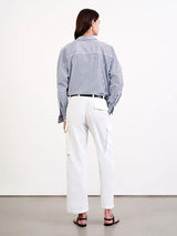 Nili Lotan Yannic Cargo Pant in White